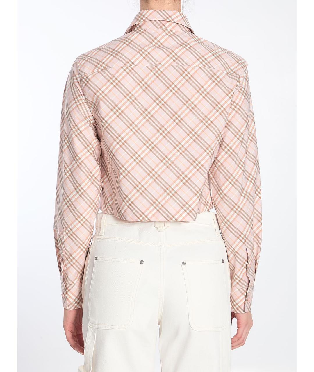 BURBERRY Розовая хлопковая рубашка, фото 5