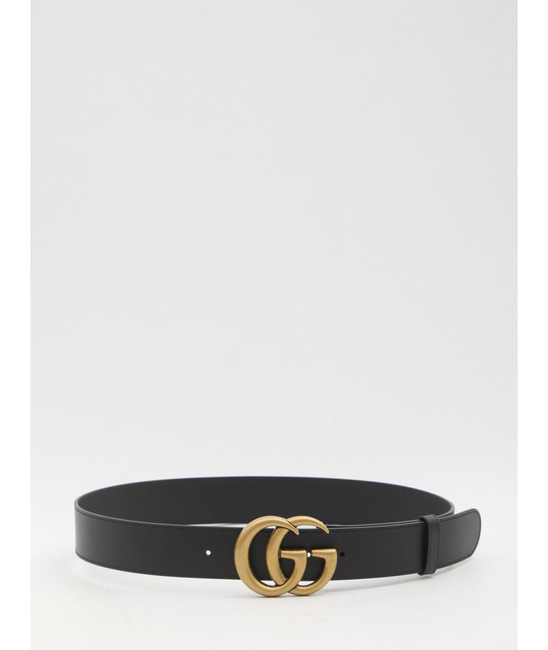 GUCCI Черный кожаный ремень, фото 3