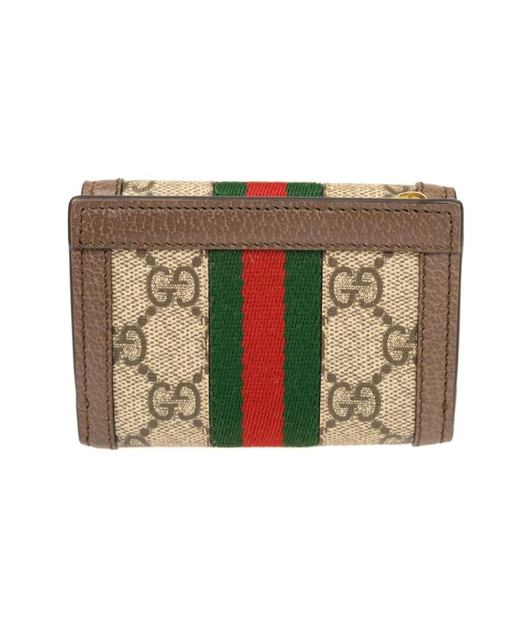 GUCCI Коричневый кожаный кошелек, фото 3