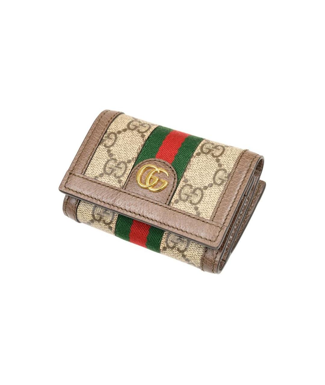 GUCCI Коричневый кожаный кошелек, фото 4