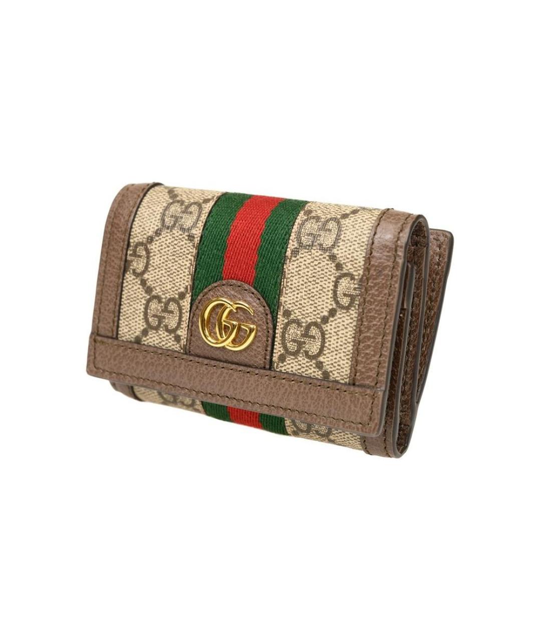 GUCCI Коричневый кожаный кошелек, фото 2