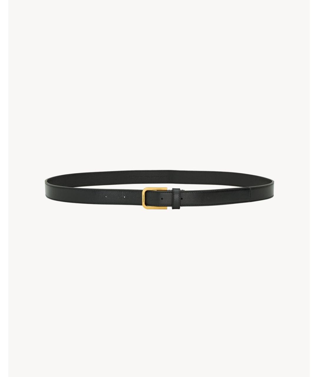 SAINT LAURENT Черный ремень, фото 2