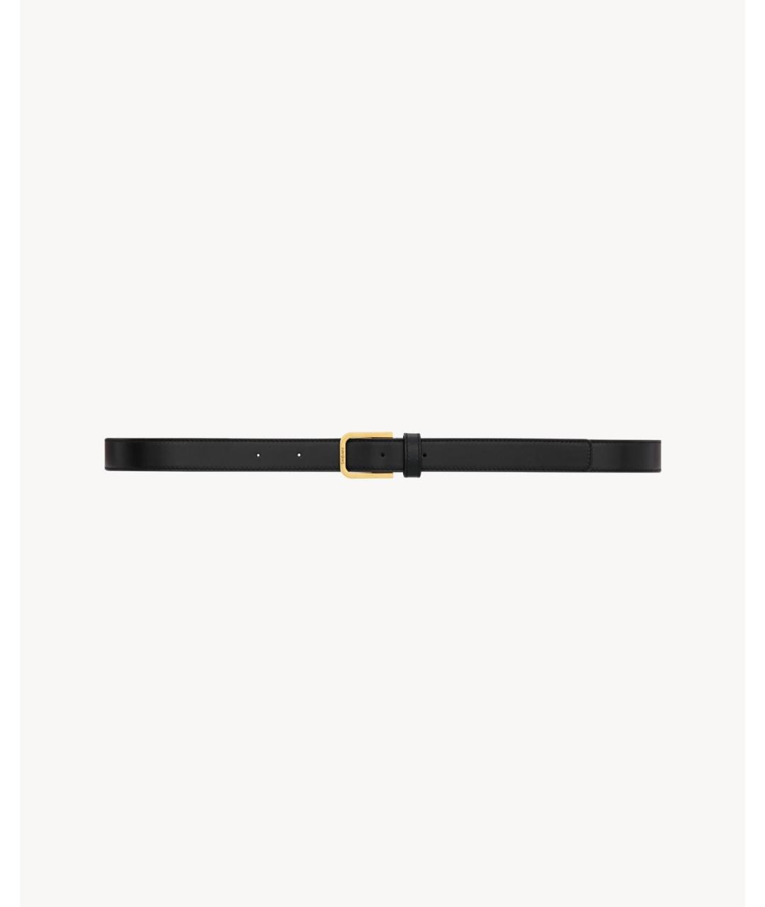 SAINT LAURENT Черный ремень, фото 4