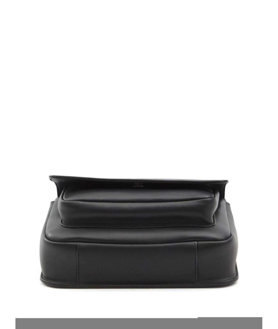 SAINT LAURENT Черная кожаная сумка на плечо, фото 2