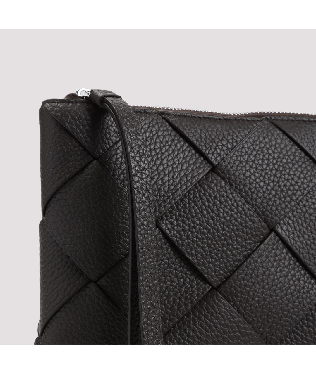 BOTTEGA VENETA Коричневая кожаная папка для документов, фото 4