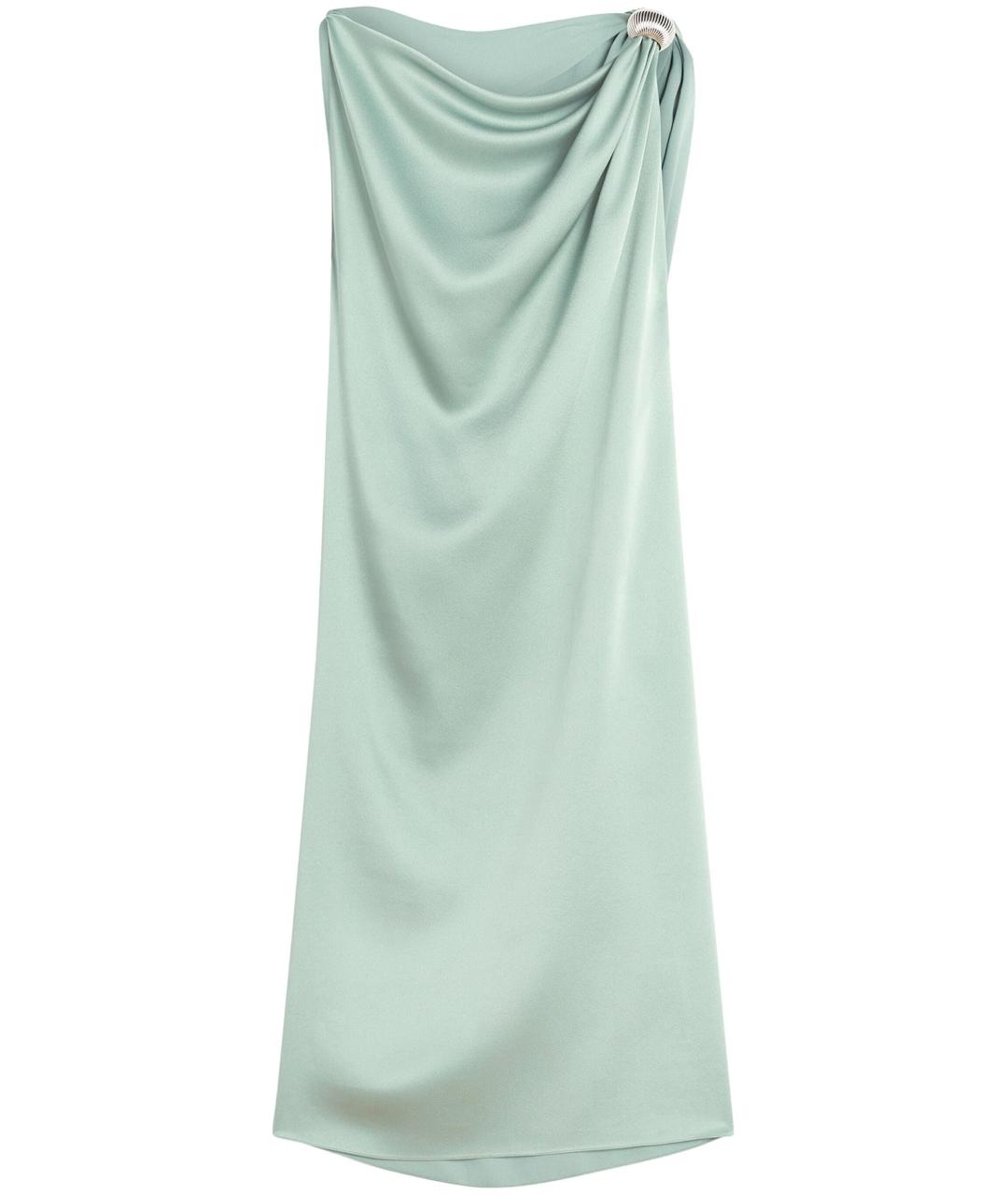 LANVIN Зеленые вискозное повседневное платье, фото 1