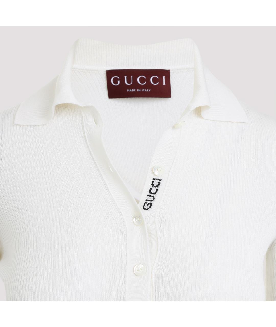 GUCCI Белый кашемировый джемпер / свитер, фото 5