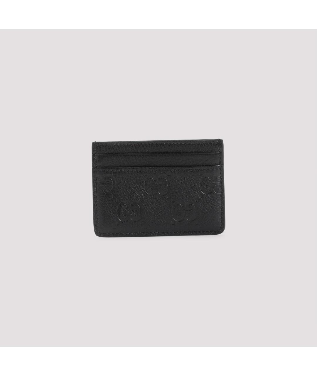 GUCCI Черный кожаный кардхолдер, фото 3