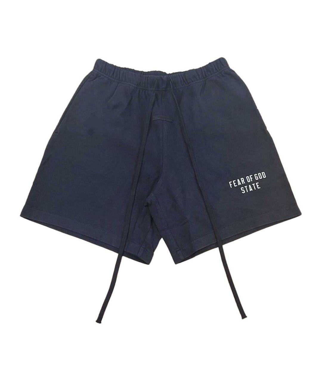 FEAR OF GOD ESSENTIALS Темно-синие полиэстеровые шорты, фото 1