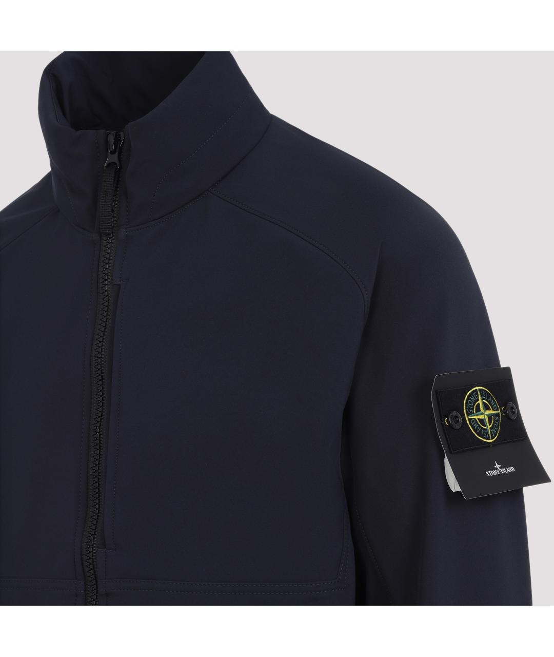 STONE ISLAND Синяя полиэстеровая куртка, фото 5