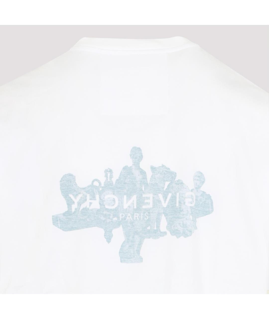 GIVENCHY Белая хлопковая футболка, фото 5
