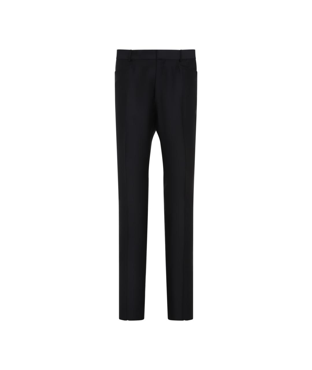 TOM FORD Черные шерстяные классические брюки, фото 1