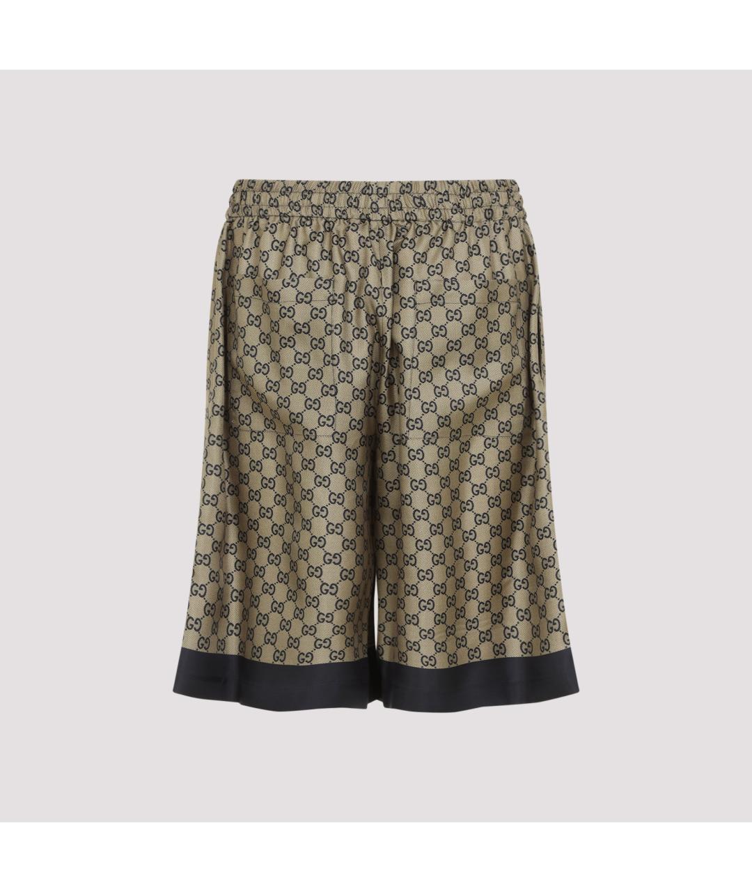 GUCCI Мульти шелковые повседневные брюки, фото 3