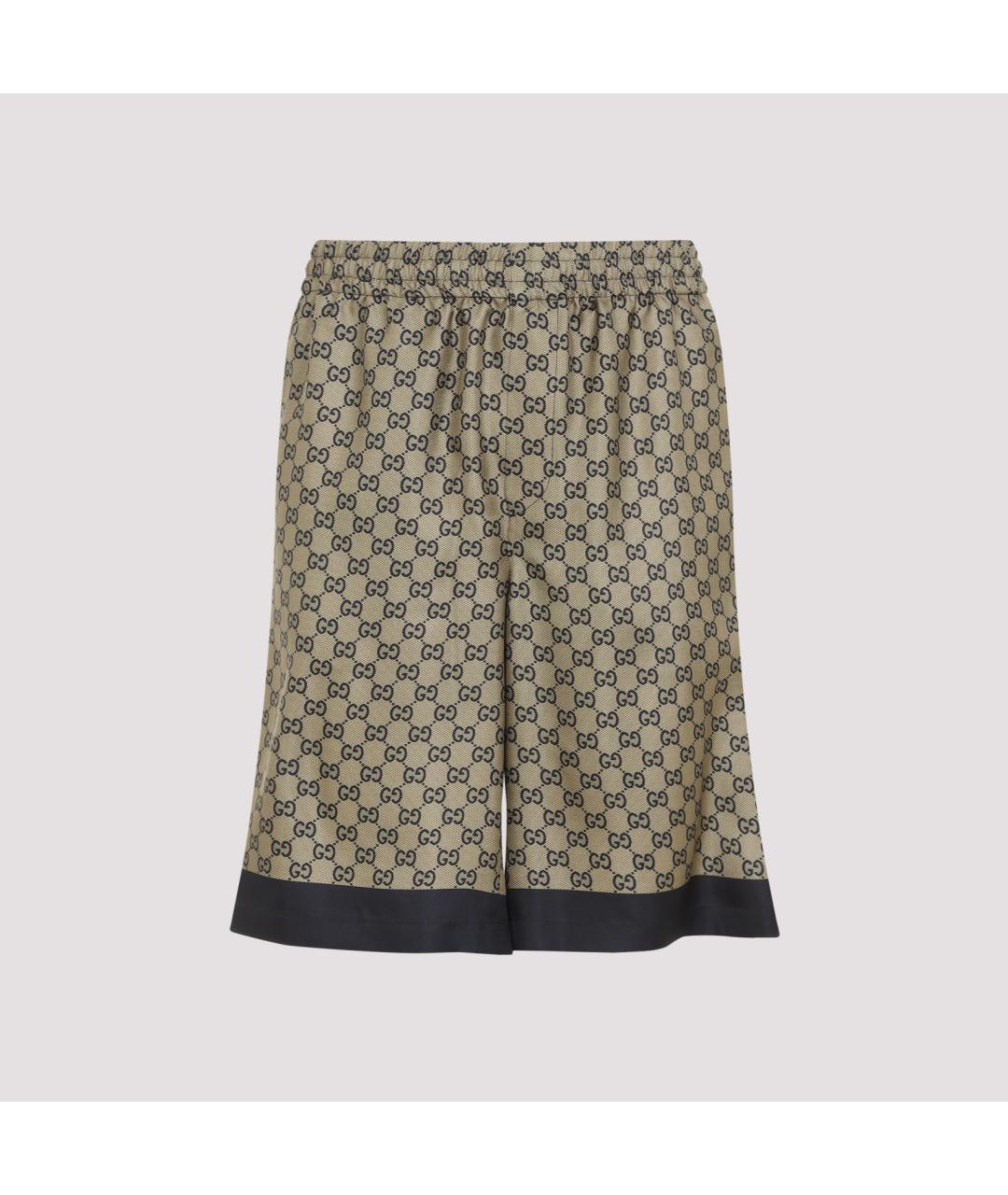 GUCCI Мульти шелковые повседневные брюки, фото 2