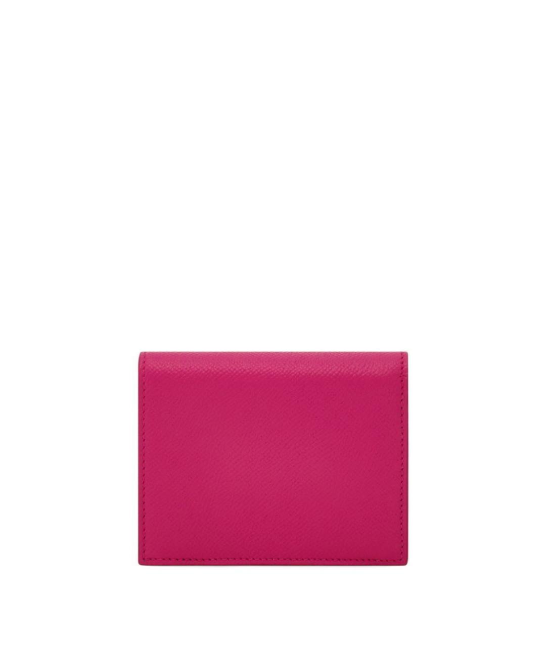 FERRAGAMO Розовый кожаный кошелек, фото 3