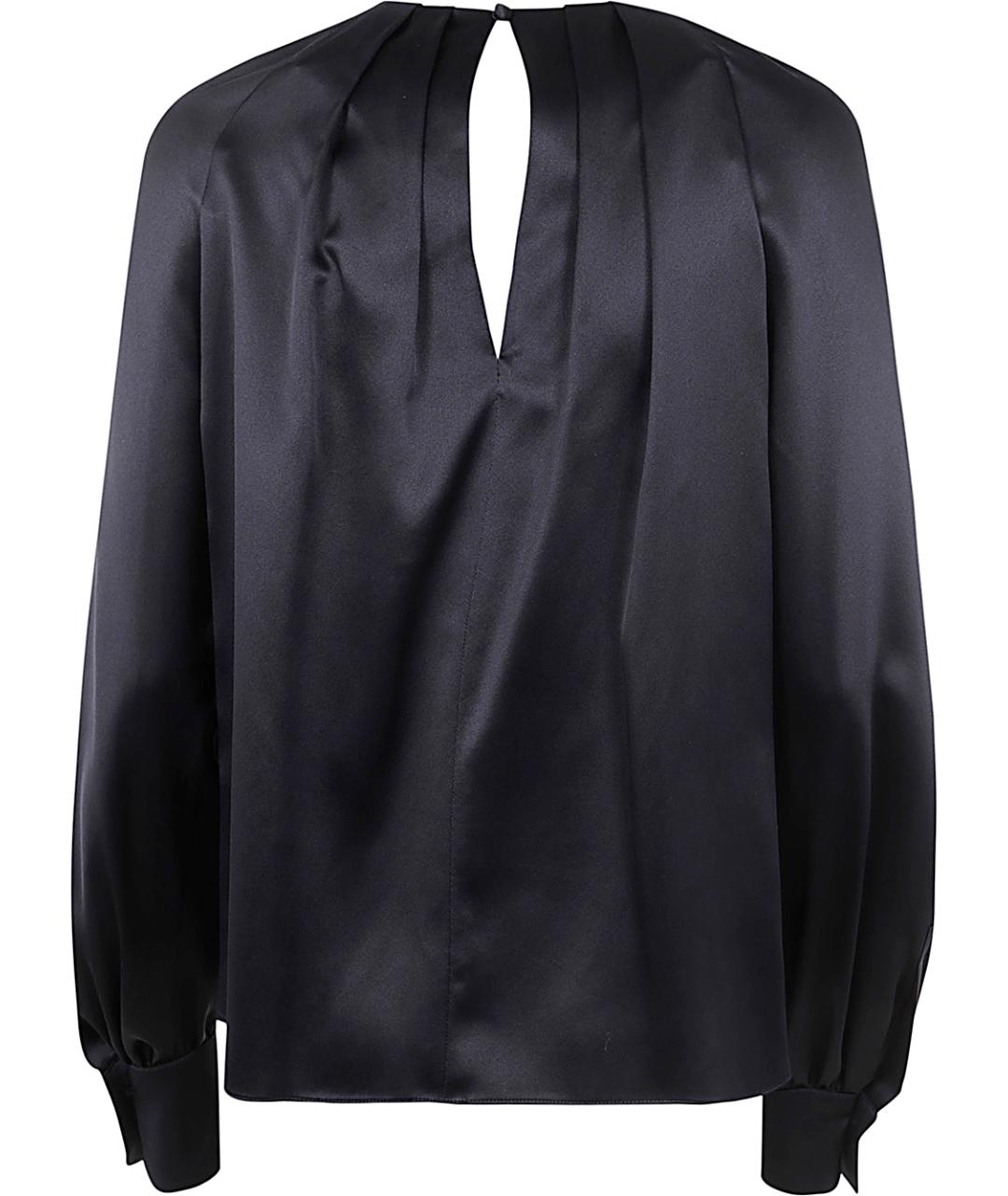 MAX MARA Черная шелковая рубашка, фото 2