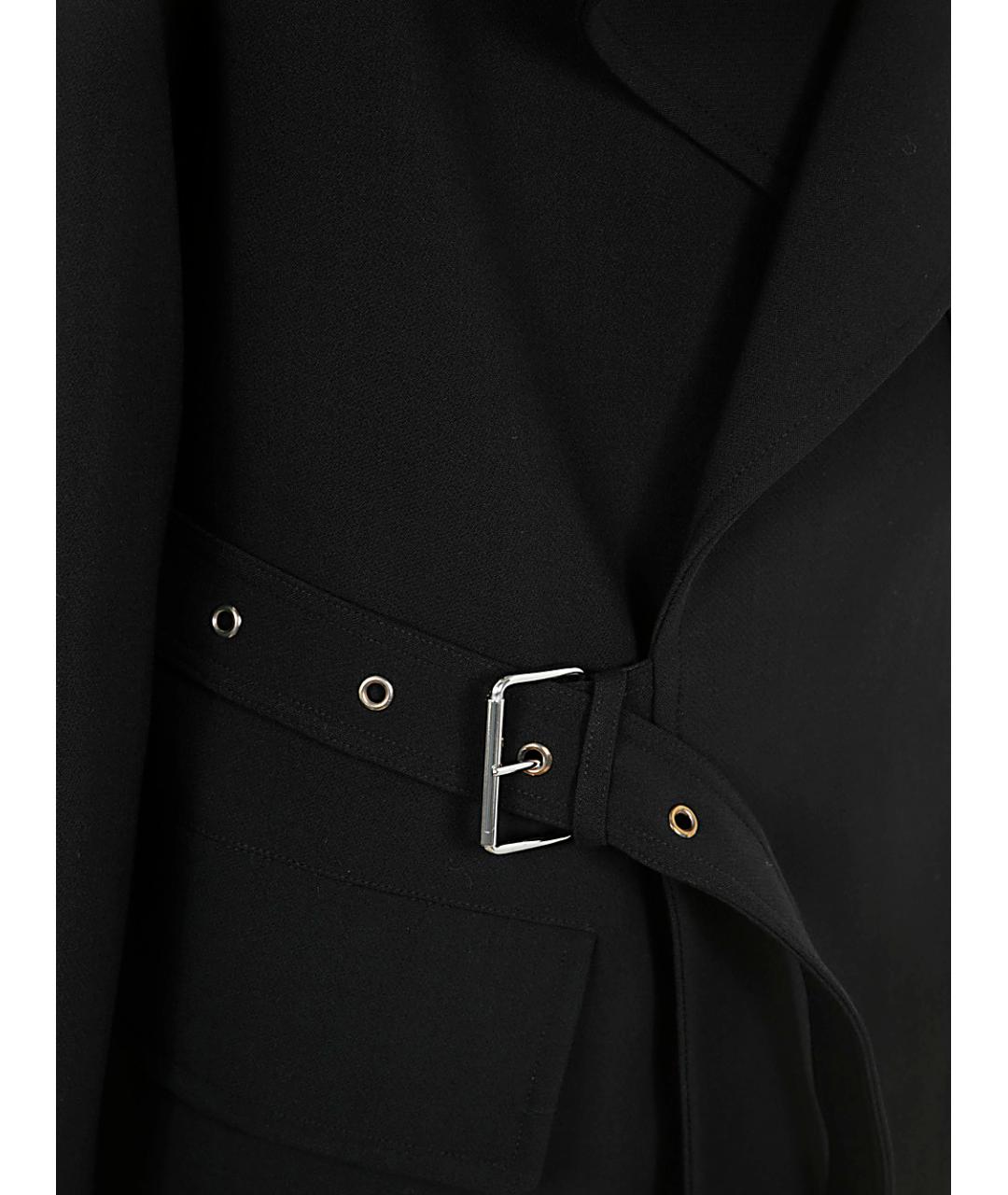 BALMAIN Черное шерстяное пальто, фото 3