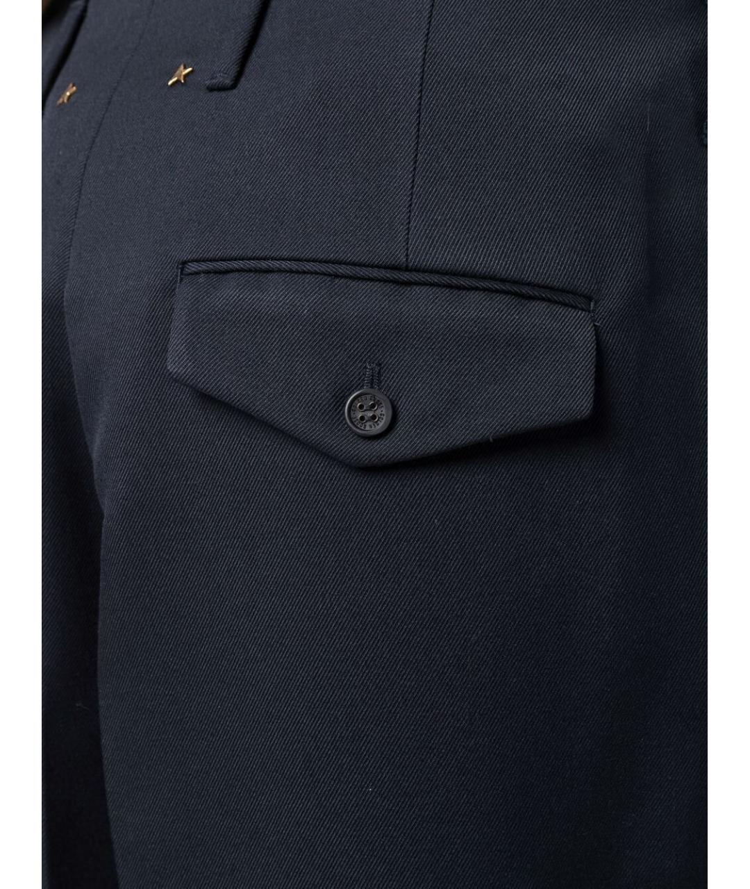 GOLDEN GOOSE DELUXE BRAND Синие полиэстеровые повседневные брюки, фото 4
