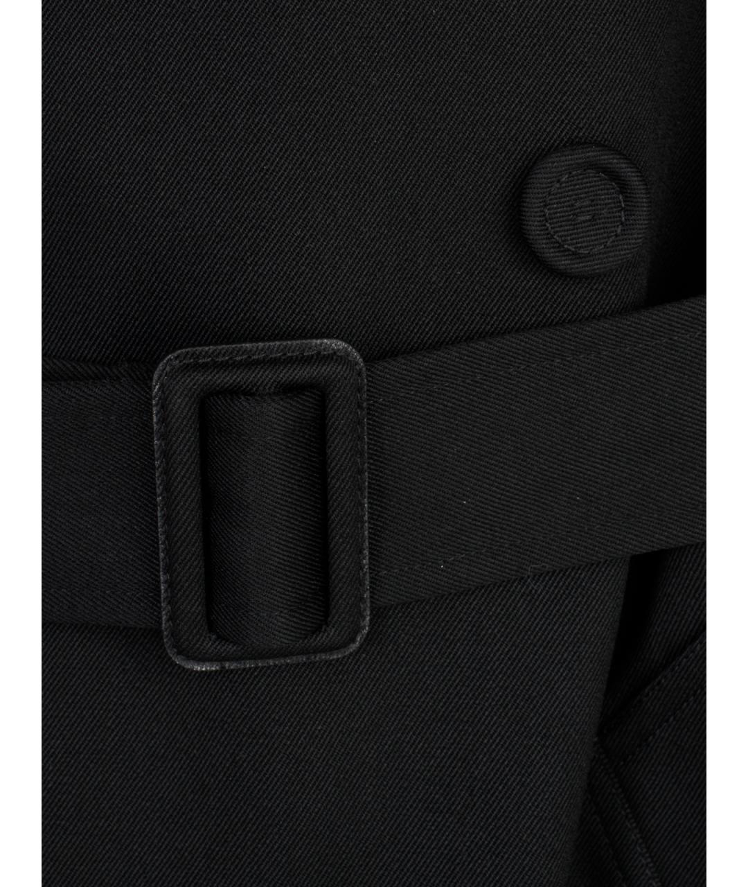 CHRISTIAN DIOR Черное шерстяное пальто, фото 3