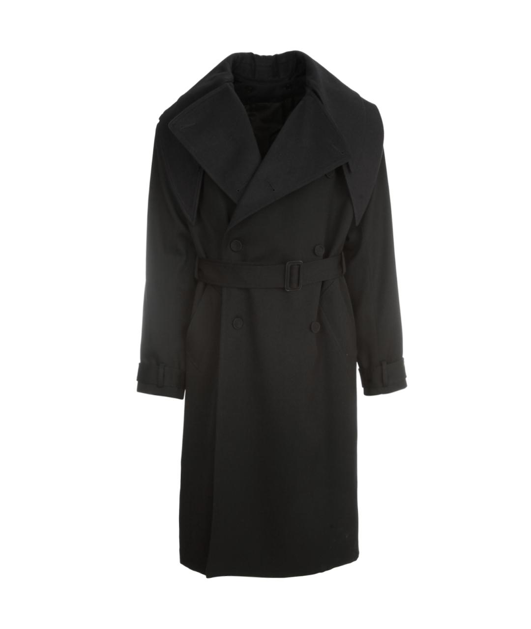 CHRISTIAN DIOR Черное шерстяное пальто, фото 1