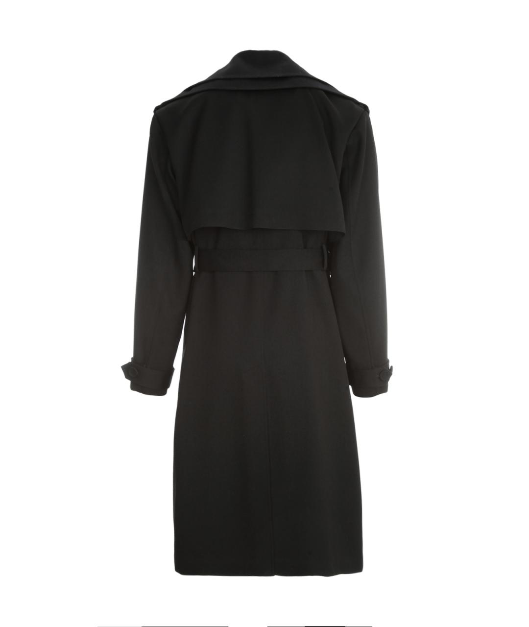 CHRISTIAN DIOR Черное шерстяное пальто, фото 2