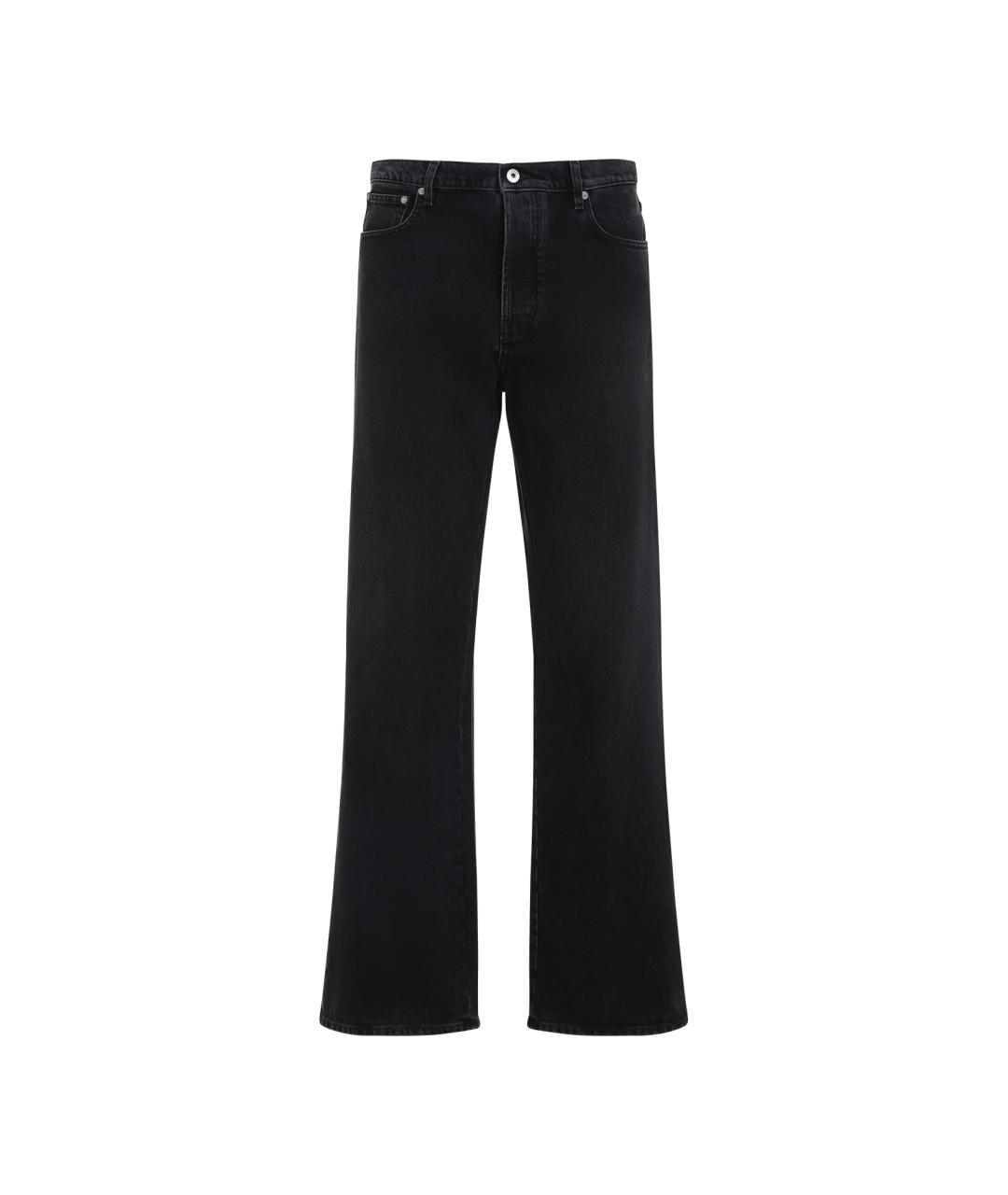 OFF-WHITE Черные хлопковые повседневные брюки, фото 1