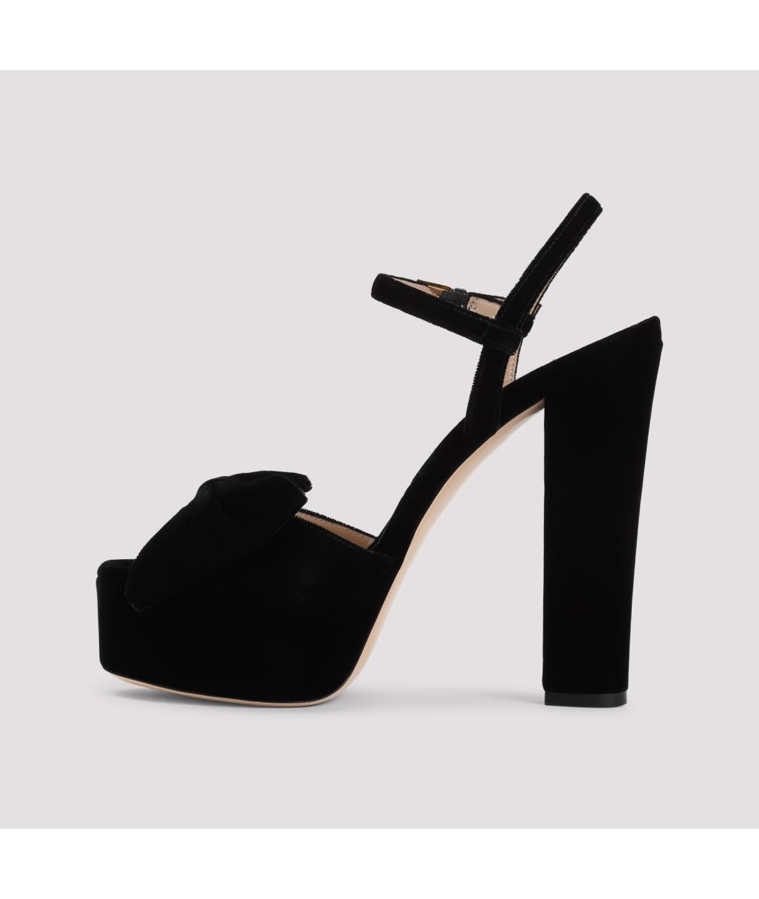 TOM FORD Черные текстильные босоножки, фото 3