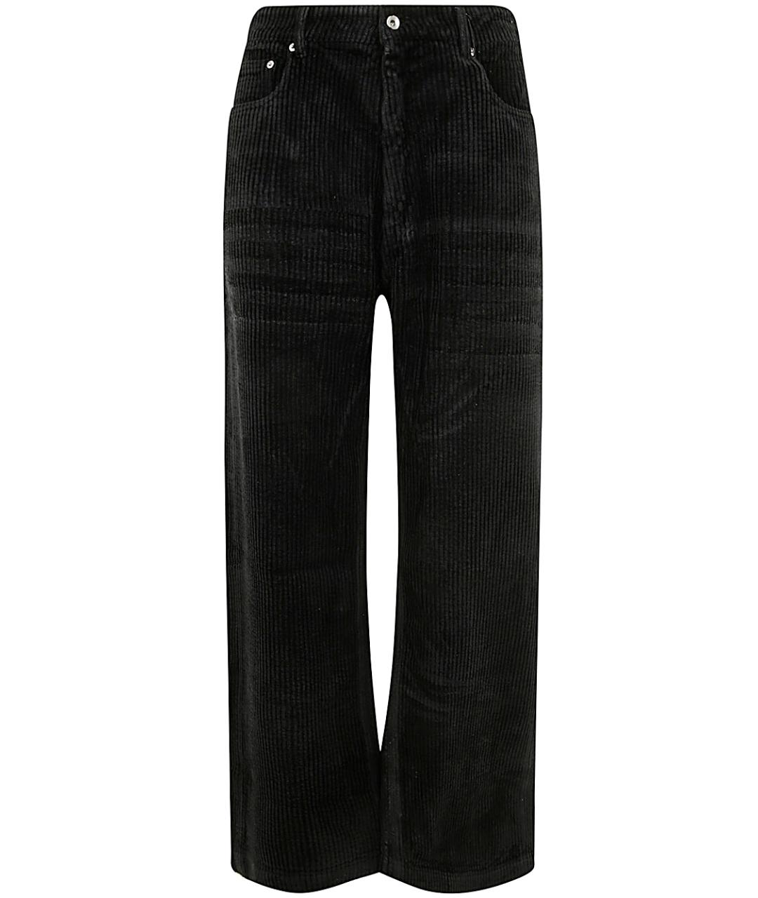 RICK OWENS DRKSHDW Черные хлопковые повседневные брюки, фото 1
