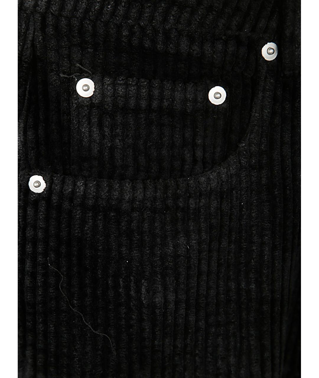 RICK OWENS DRKSHDW Черные хлопковые повседневные брюки, фото 3