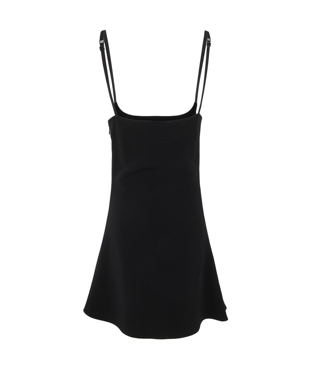 COURREGES Черное вискозное повседневное платье, фото 2