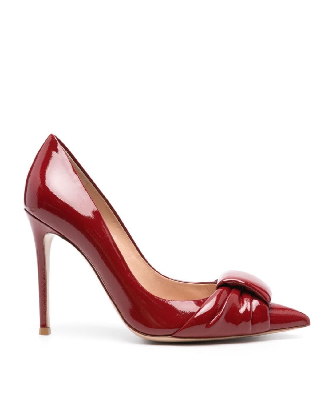 GIANVITO ROSSI Красные кожаные туфли, фото 1