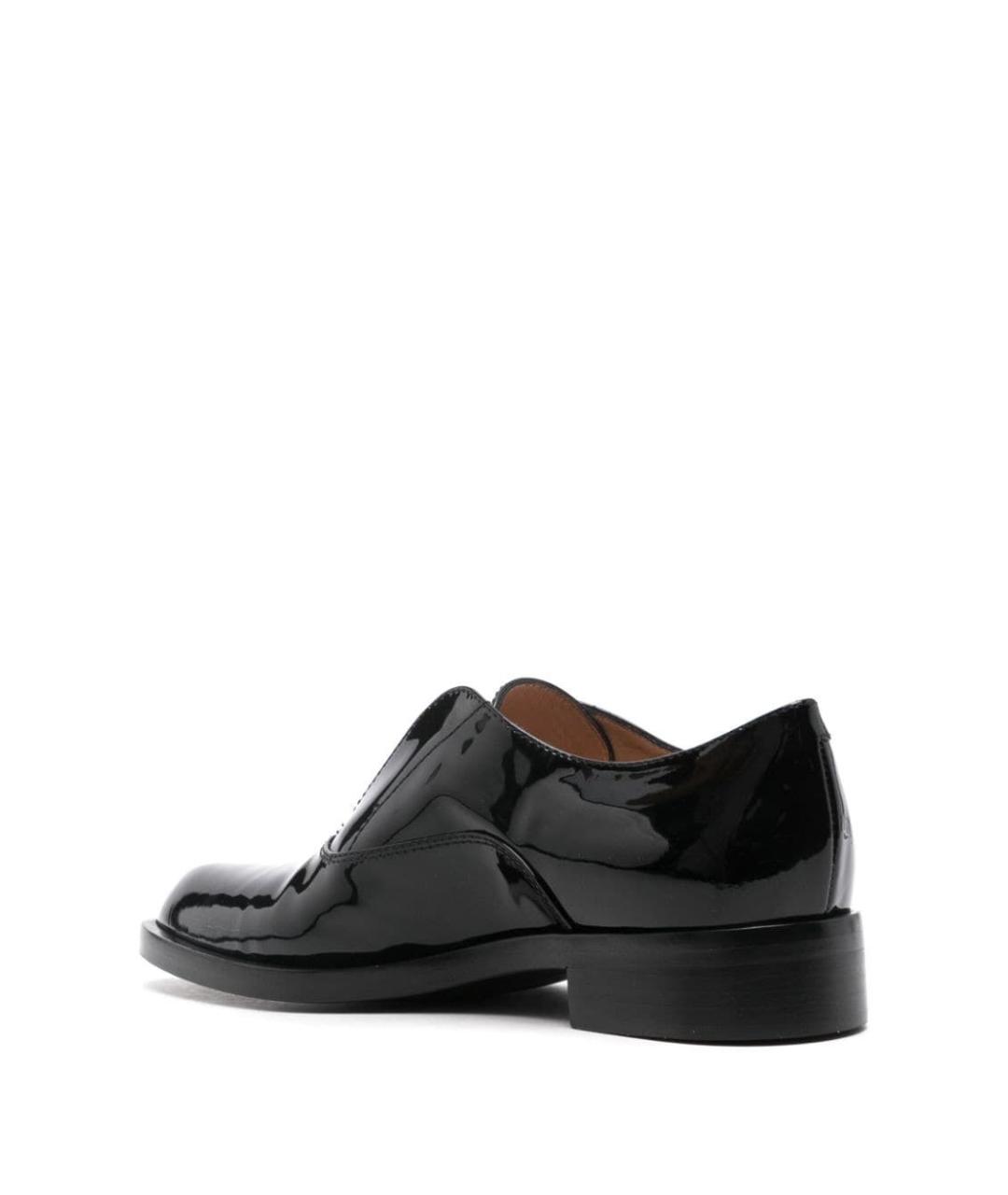 GIANVITO ROSSI Черные кожаные брогги и оксфорды, фото 3