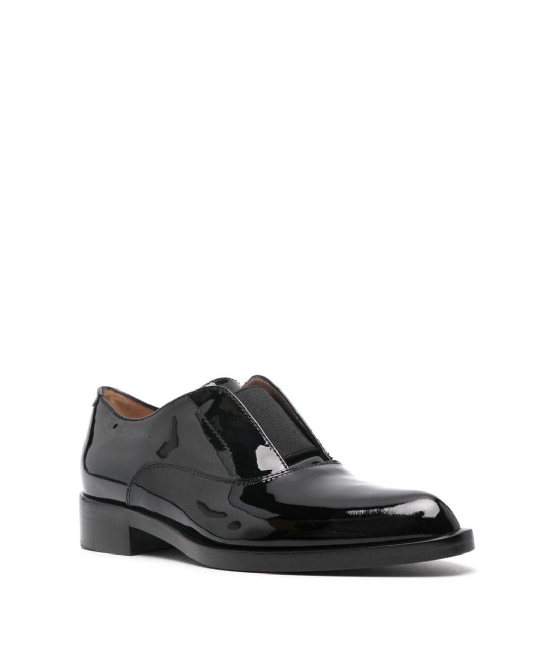 GIANVITO ROSSI Черные кожаные брогги и оксфорды, фото 4