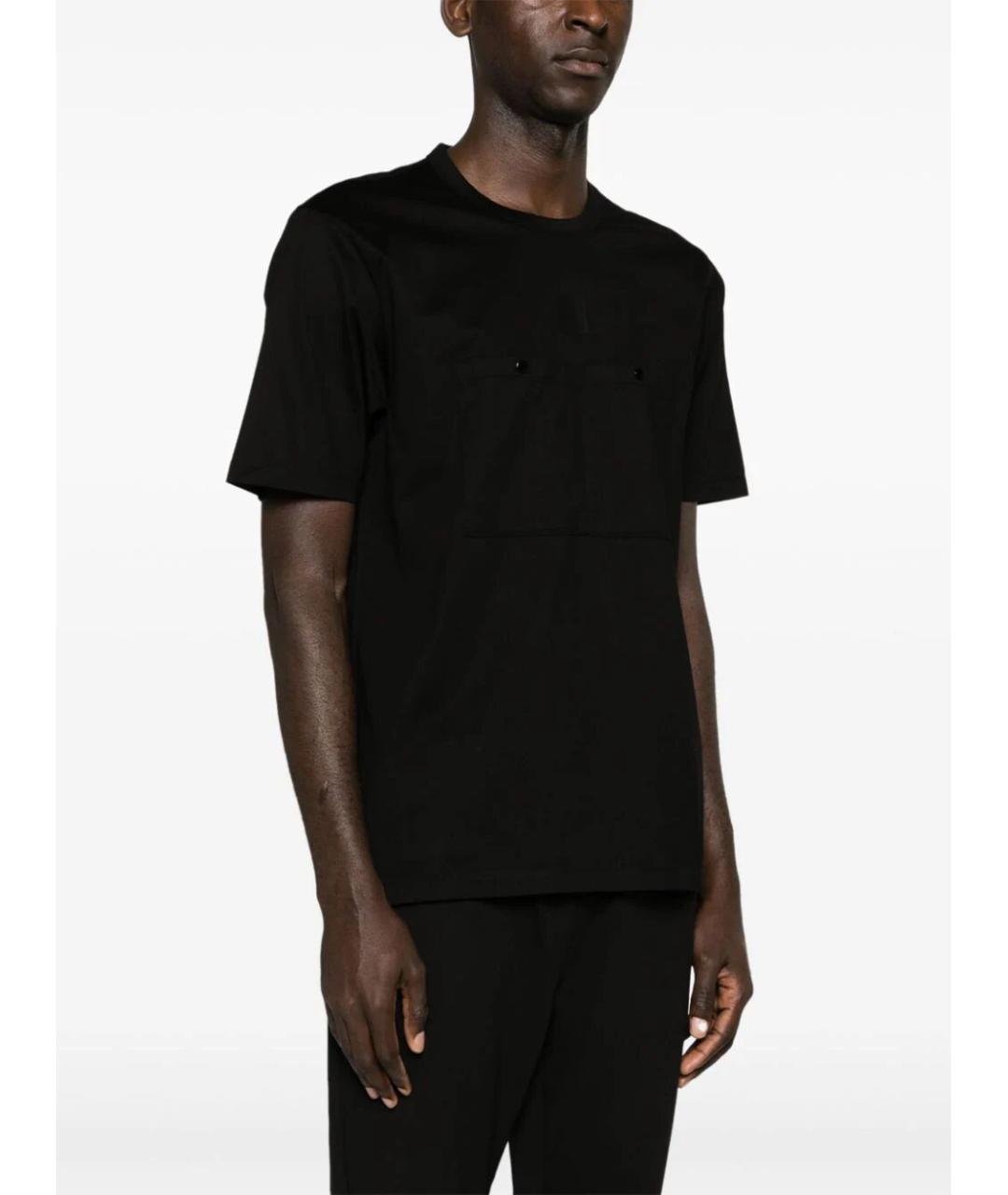CP COMPANY Черная хлопковая футболка, фото 4