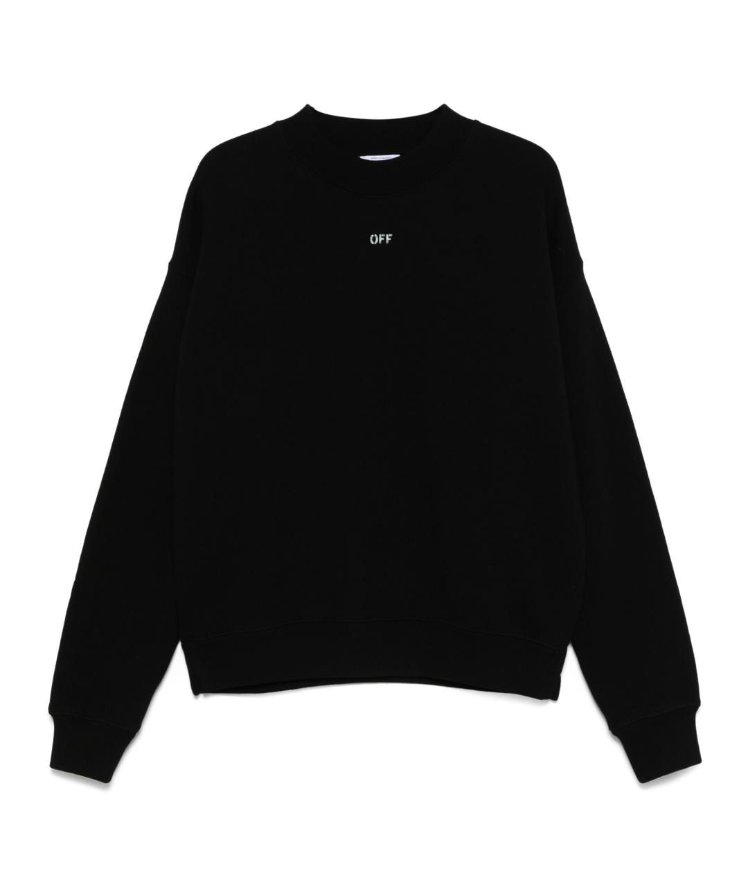 OFF-WHITE Черный хлопковый джемпер / свитер, фото 1