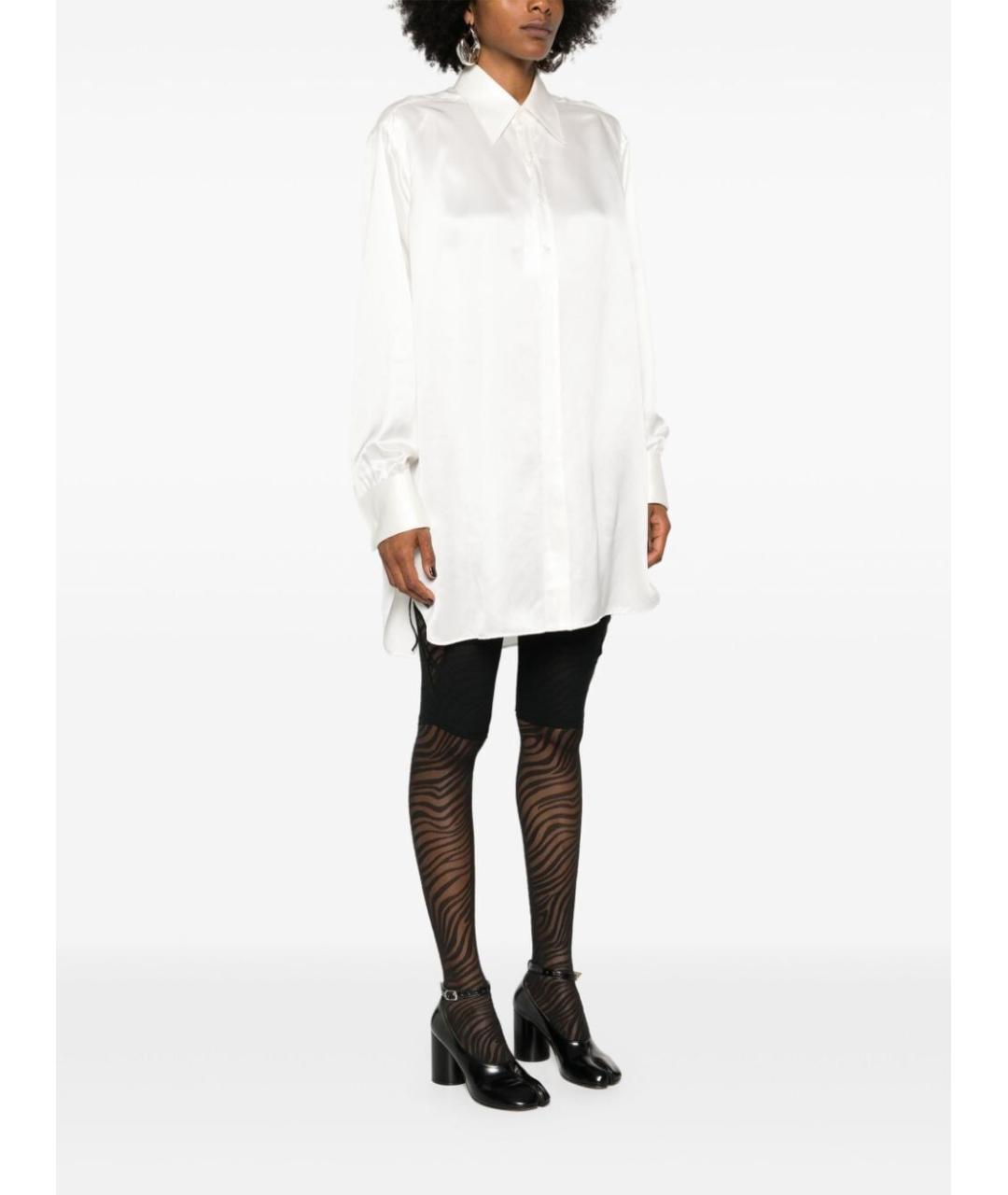 MAISON MARGIELA Белая шелковая рубашка, фото 5