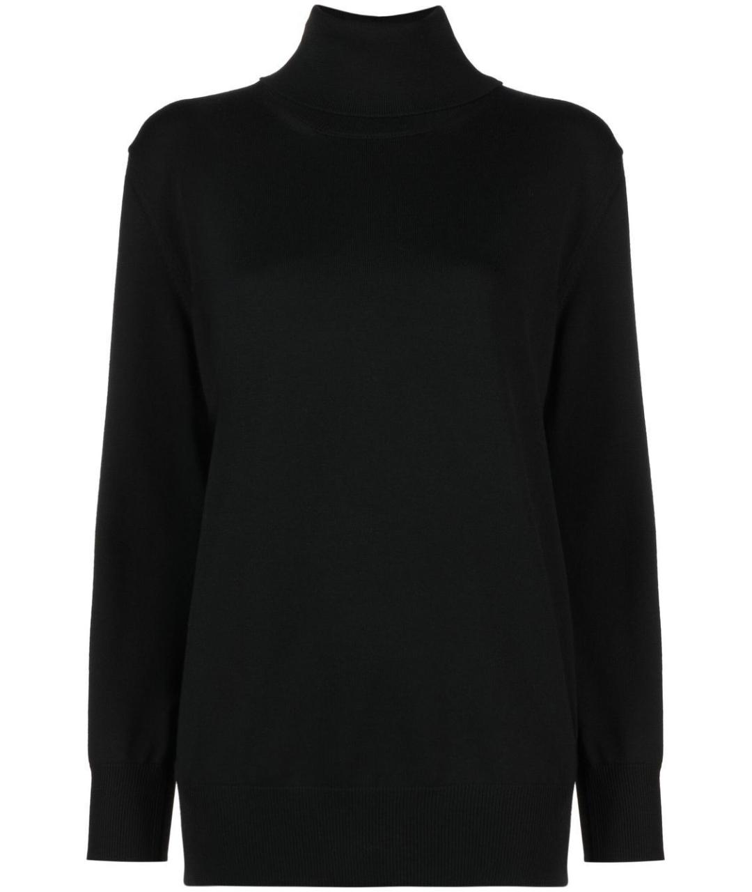 JIL SANDER Черный шерстяной джемпер / свитер, фото 1