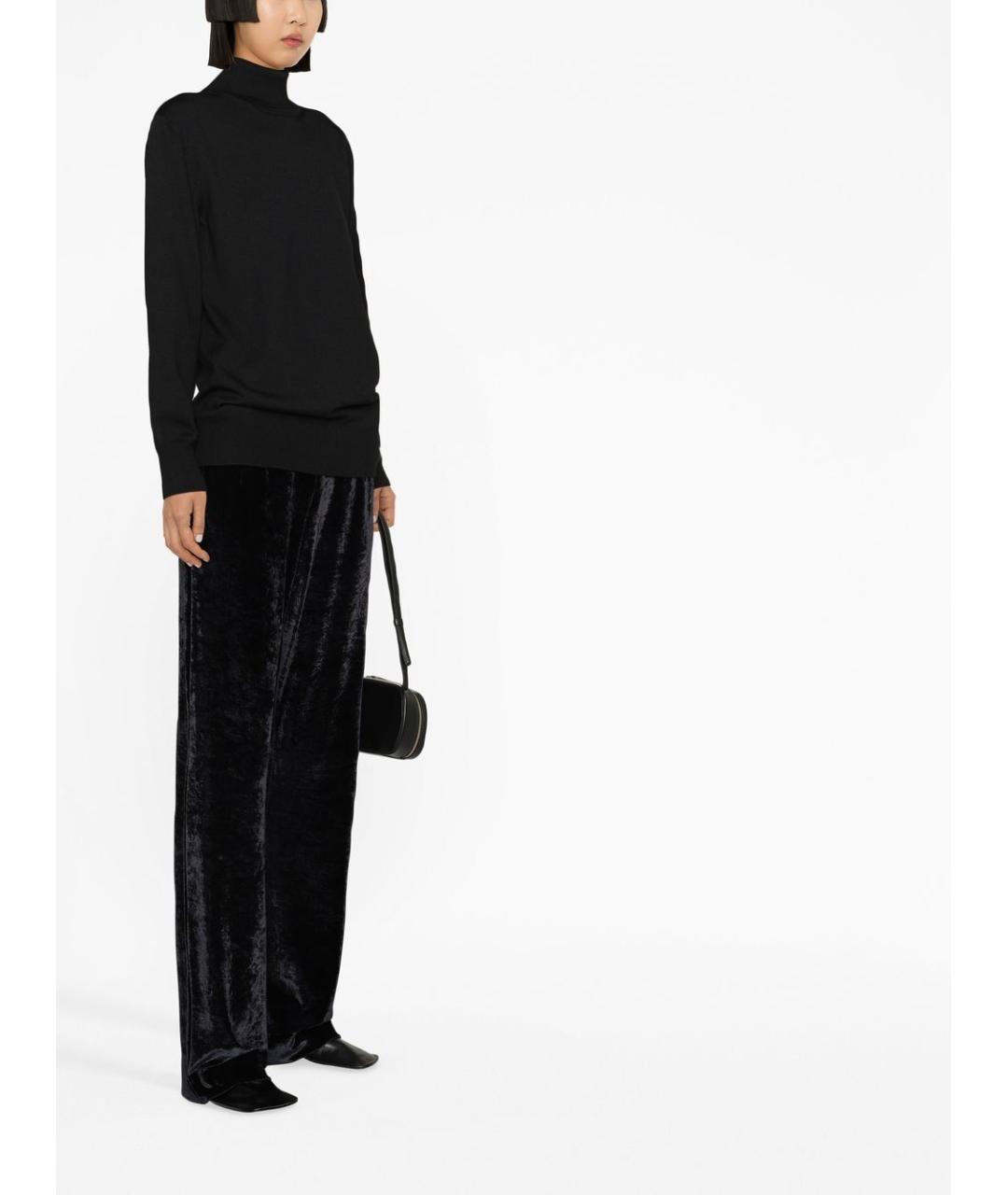 JIL SANDER Черный шерстяной джемпер / свитер, фото 3