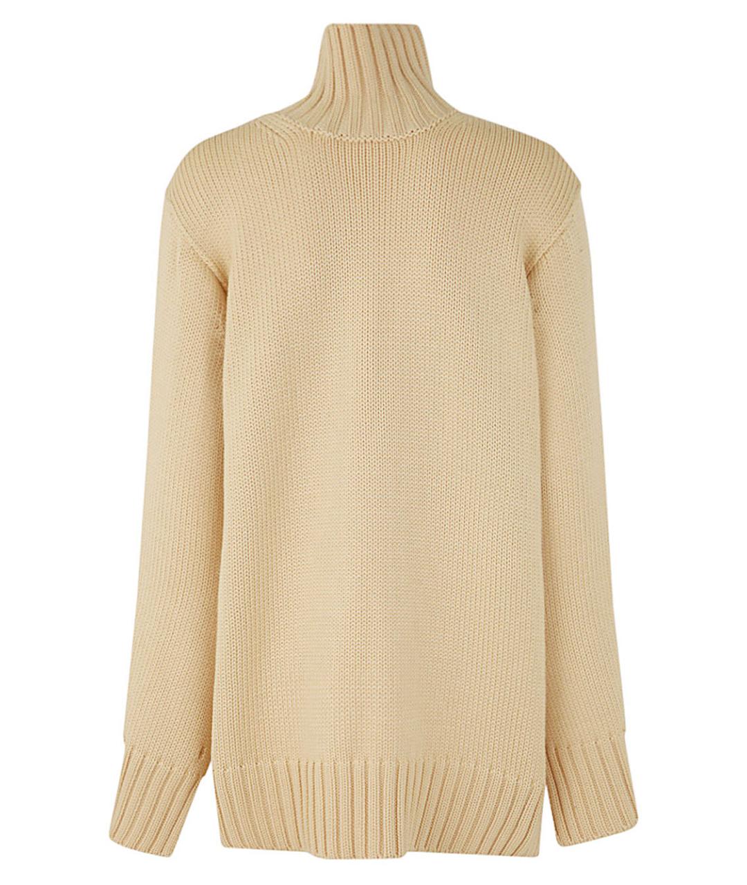 JIL SANDER Бежевый джемпер / свитер, фото 1