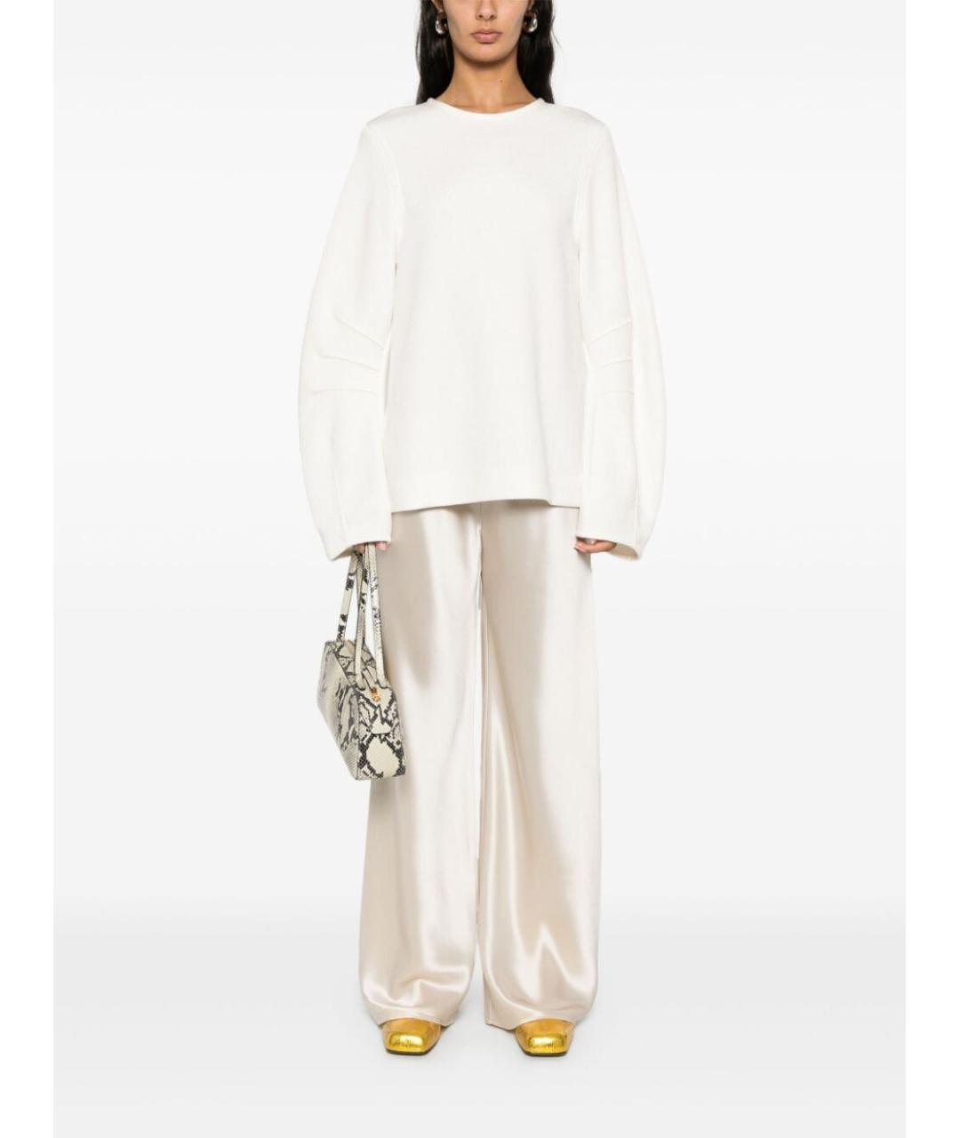 JIL SANDER Белый полиамидовый джемпер / свитер, фото 2