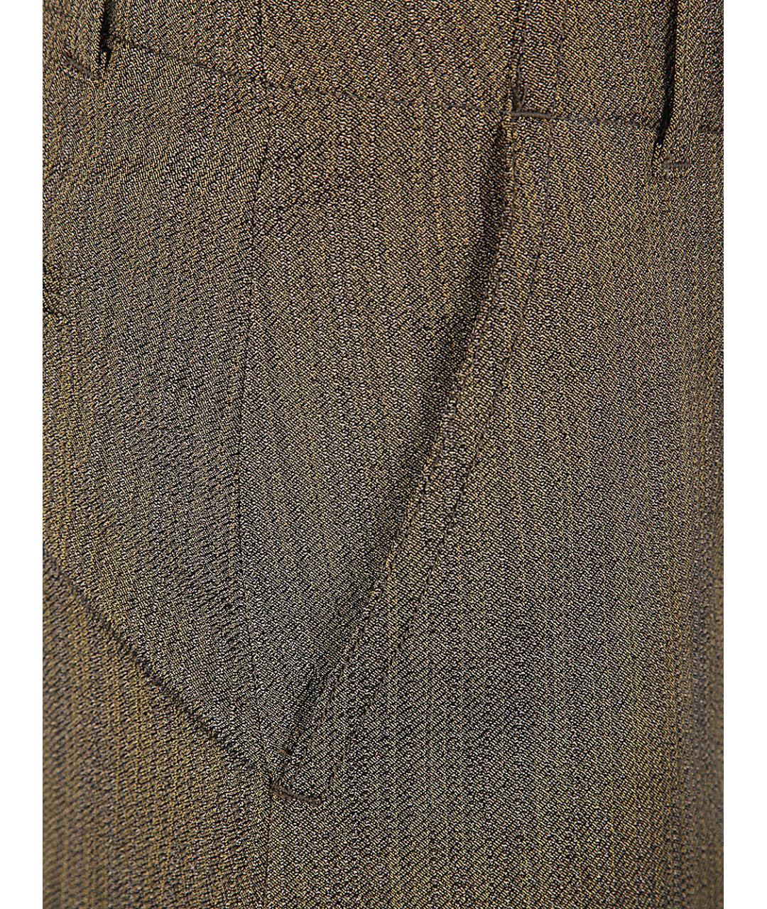 DRIES VAN NOTEN Коричневая хлопковая юбка миди, фото 3