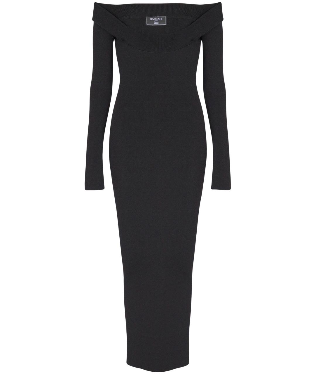 BALMAIN Черное повседневное платье, фото 4