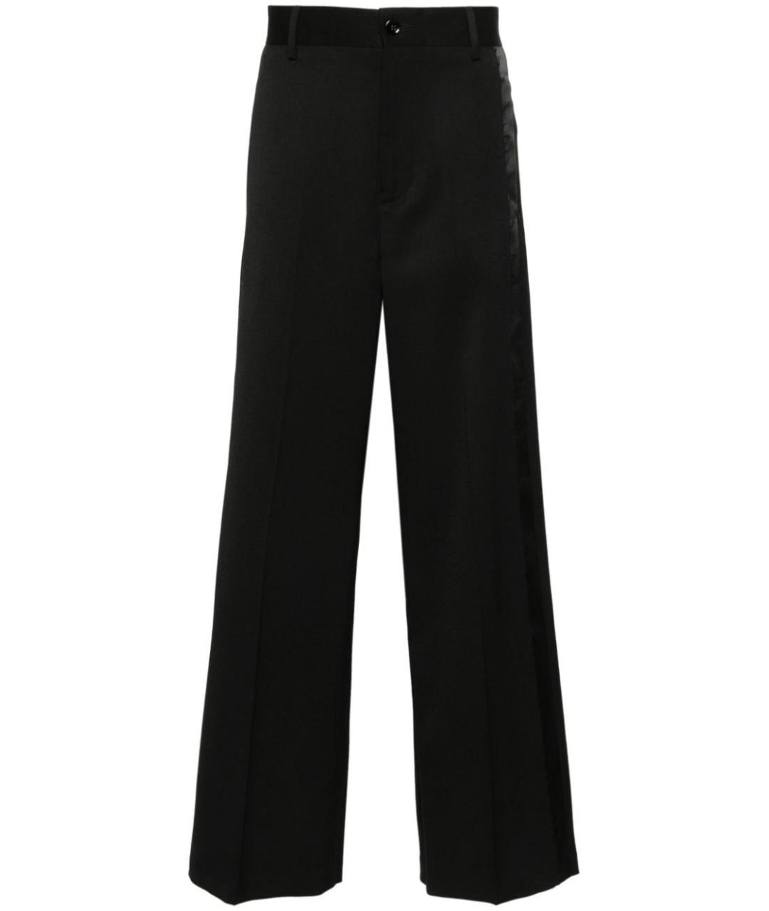 MM6 MAISON MARGIELA Черные полиэстеровые повседневные брюки, фото 1