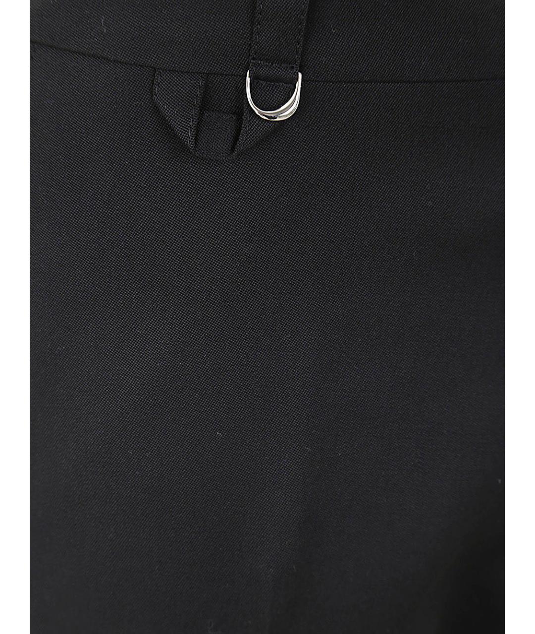 JACQUEMUS Черные шерстяные повседневные брюки, фото 3