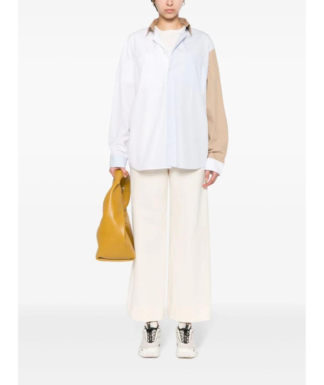 A.P.C. Бежевые полиамидовые прямые брюки, фото 3