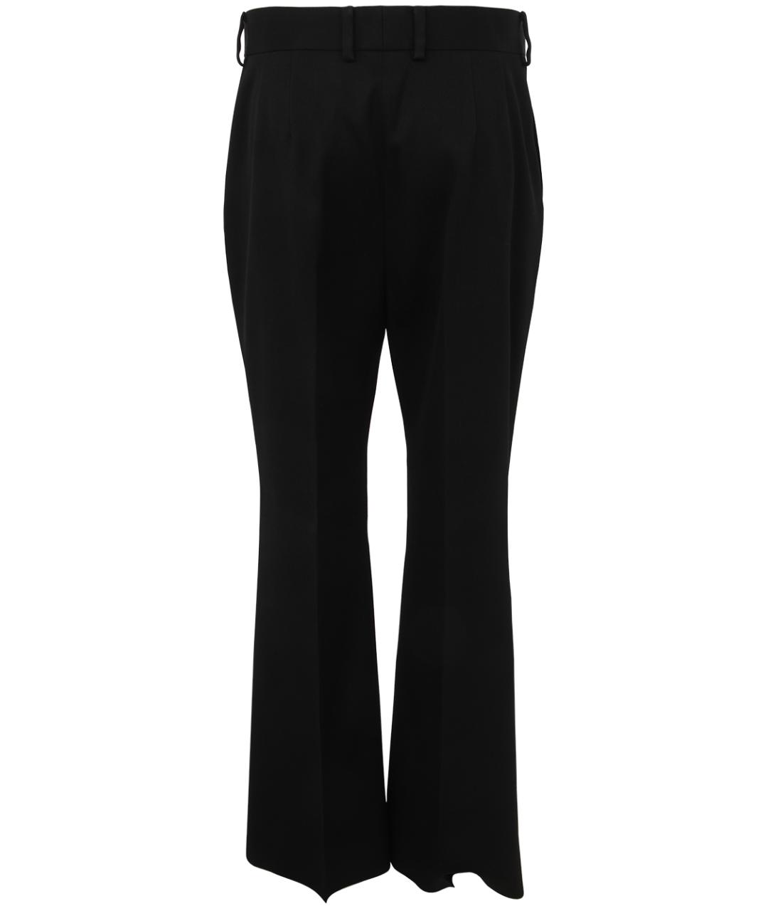 LANVIN Черные шерстяные повседневные брюки, фото 2