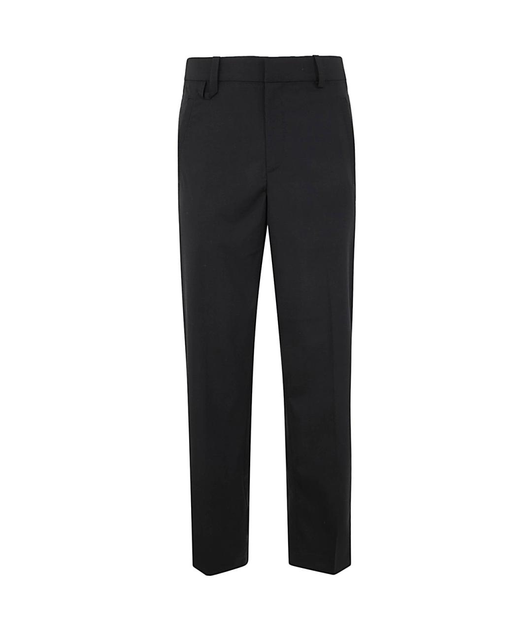 JACQUEMUS Черные шерстяные повседневные брюки, фото 1