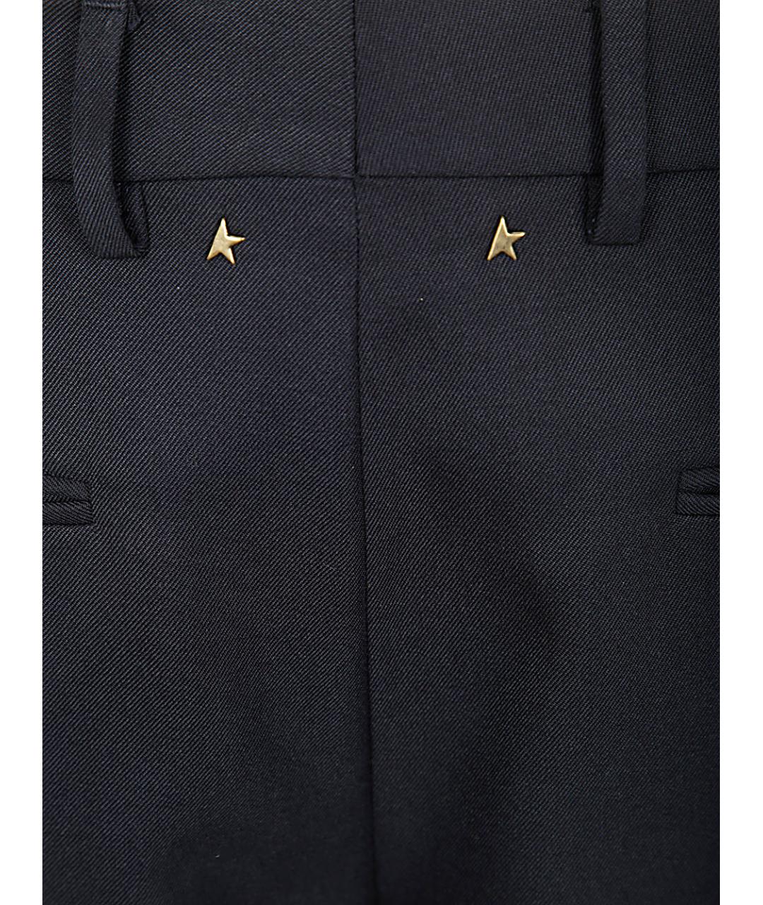 GOLDEN GOOSE DELUXE BRAND Темно-синие полиэстеровые повседневные брюки, фото 3