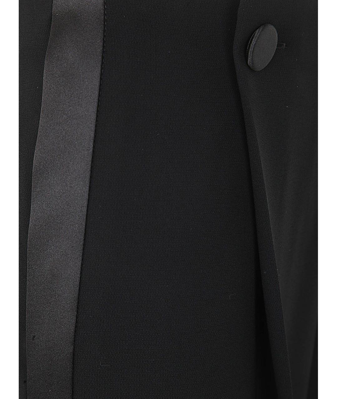 MAX MARA Черные полиэстеровые прямые брюки, фото 3