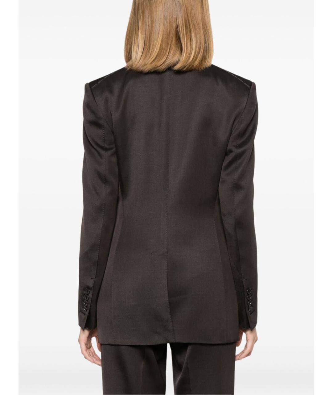 TOM FORD Коричневый шерстяной жакет/пиджак, фото 4